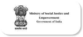 Logo of the Ministry of Social Justice and Empowerment, Government of India, with emblem.