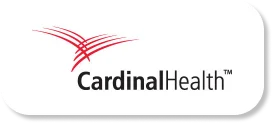 Logo of Cardinal Health with red abstract lines above the name on a white background.