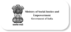 Logo of the Ministry of Social Justice and Empowerment, Government of India, with emblem.