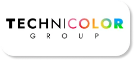 Logo of "Technicolor Group" with multicolored text and white background.