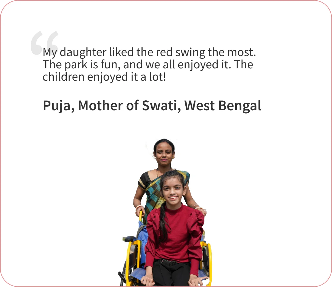 Testimonial given by puja and her mother about opprotunity given by CBM as part of Inclusive play and sports